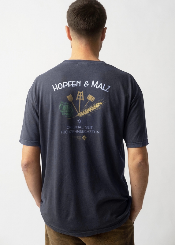 T-Shirt "Hopfen&Malz" - dunkelblau