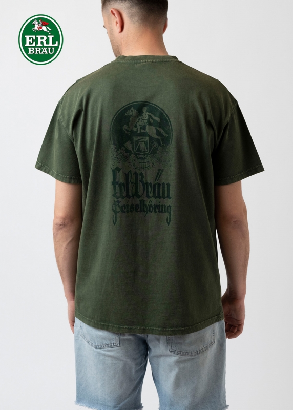 Retro-Shirt "Erl-Bräu" - dunkelgrün