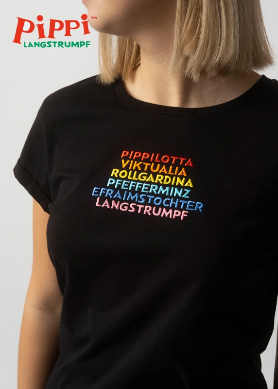 T-Shirt "Pippilotta Viktualia" - schwarz