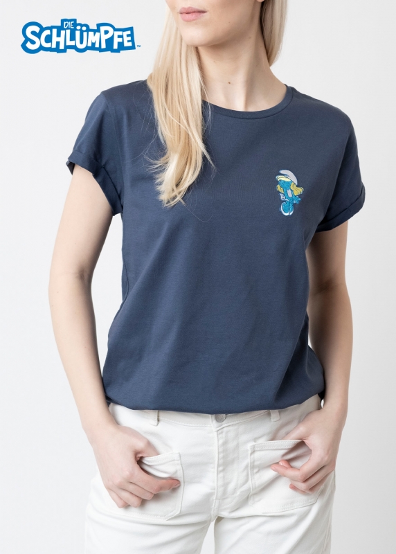 T-Shirt "Schlumpfine Monroe" - dunkelblau