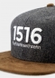 Preview: "1516 Flanell" - grau (Snapback)