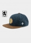 Preview: "1860: Sechzig Flanell" - dunkelblau (Snapback)