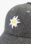 Preview: Cap "Edelweiß Mesh" - grau (Curved)