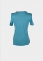 Preview: T-Shirt "Edelweiß Sommerfrische" - türkisblau (Damen)