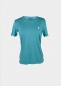 Preview: T-Shirt "Edelweiß Sommerfrische" - türkisblau (Damen)