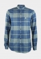 Preview: Flanell-Hemd "Edelweiß" - blau