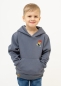 Preview: Hoodie "Grantig by nature" - graublau, v2 (Kinder)