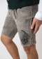 Preview: Lederhose "Reinheitsgebot" - graubraun/grün