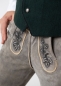 Preview: Lederhose "Reinheitsgebot" - graubraun/grün