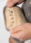 Preview: Lederhose "Schafkopf" - graunbraun/blau