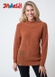 Preview: Strickpullover "Tigerente" - rostbraun