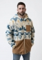Preview: Fleece-Jacke "Winterwald" unisex, beige-multi