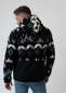 Preview: Fleece-Jacke "Winterwald" unisex, dunkelgrau-multi