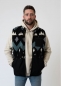 Preview: Fleece-Weste "Winterwald" unisex, dunkelgrau-multi