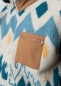 Preview: Fleece-Weste "Winterwald" unisex, beige-multi