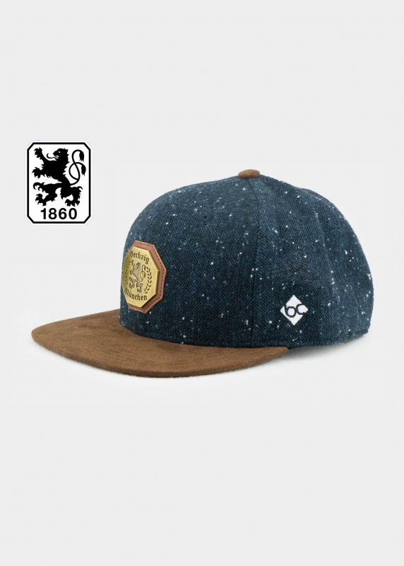 "1860: Sechzig Flanell" - dunkelblau (Snapback)