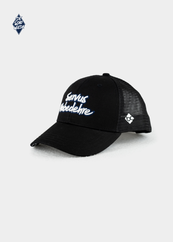 Cap "DeSchoWieda: Servus Habedehre" - schwarz (Curved)