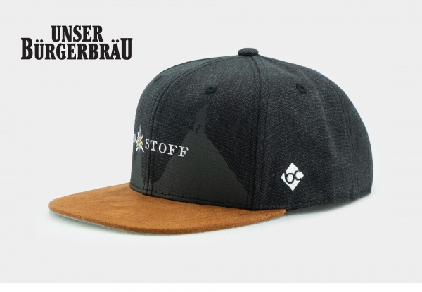 "Alpenstoff" - schwarz (Snapback)