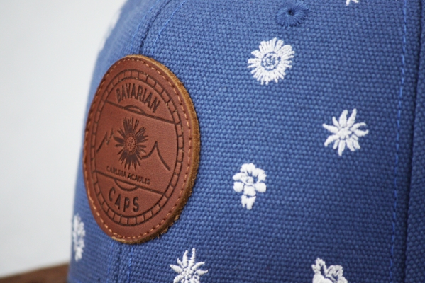 "Alpinum Silberdistel" - blau (Snapback)