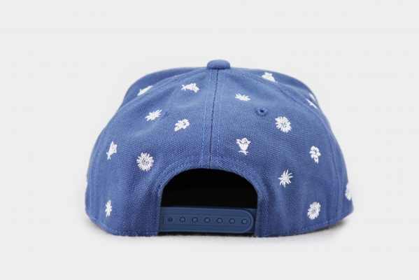 "Alpinum Silberdistel" - blau (Snapback)
