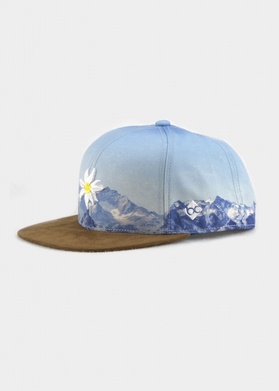 "Edelweiß Bergliebe" - hellblau (Snapback)