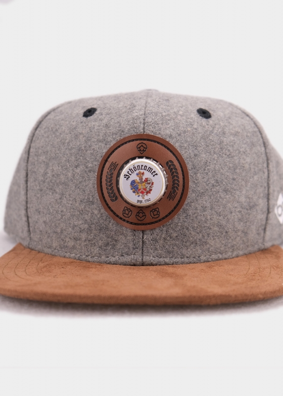 "Bierkrönung" - dunkelgrau (Snapback)