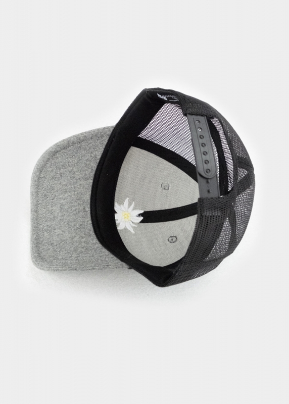 Cap "Edelweiß Mesh" - grau (Curved)