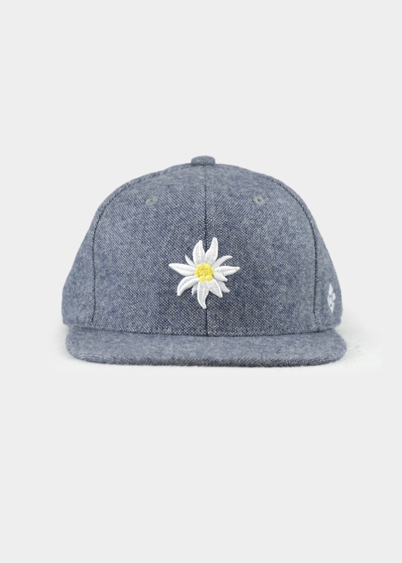 Cap "Edelweiß Flanell" - hellblau (Snapback)