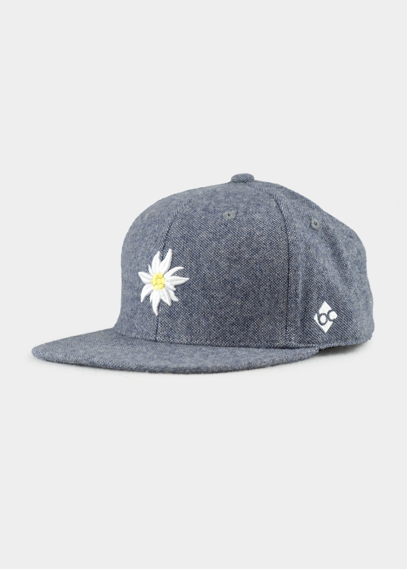 Cap "Edelweiß Flanell" - hellblau (Snapback)