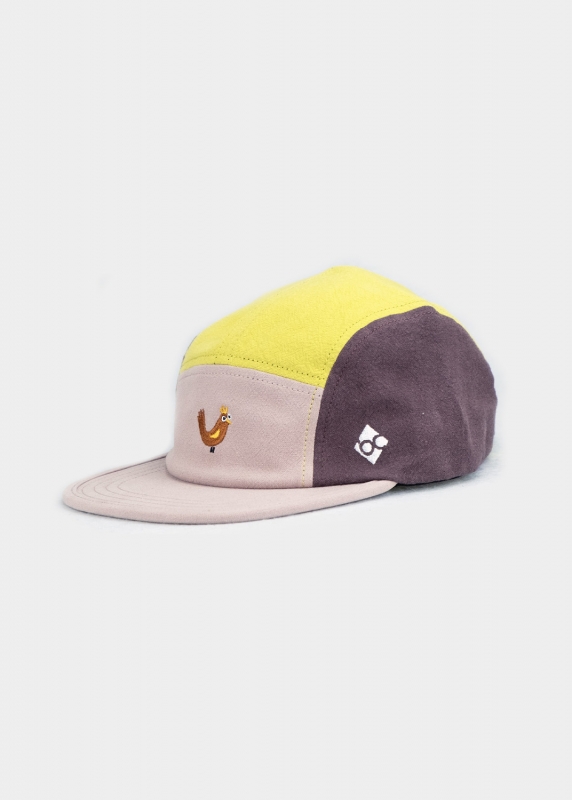 Kindercap "Huhn" - bunt (5-Panel)