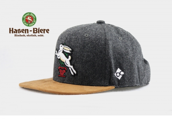 "Hasen-Bräu" -  dunkelgrau (Snapback)