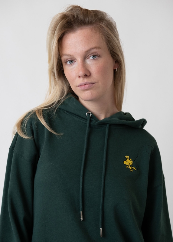 Hoodie "Peanuts: Ned mid mir" - dunkelgrün