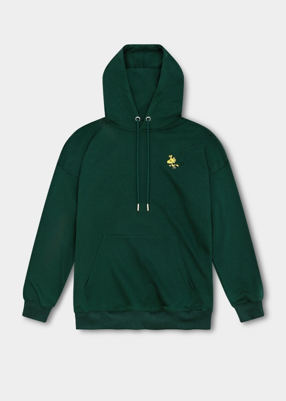 Hoodie "Peanuts: Ned mid mir" - dunkelgrün
