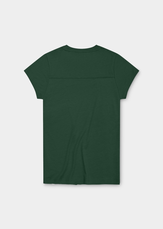 T-Shirt "Edelweiß Sommerfrische" - dunkelgrün (Damen)