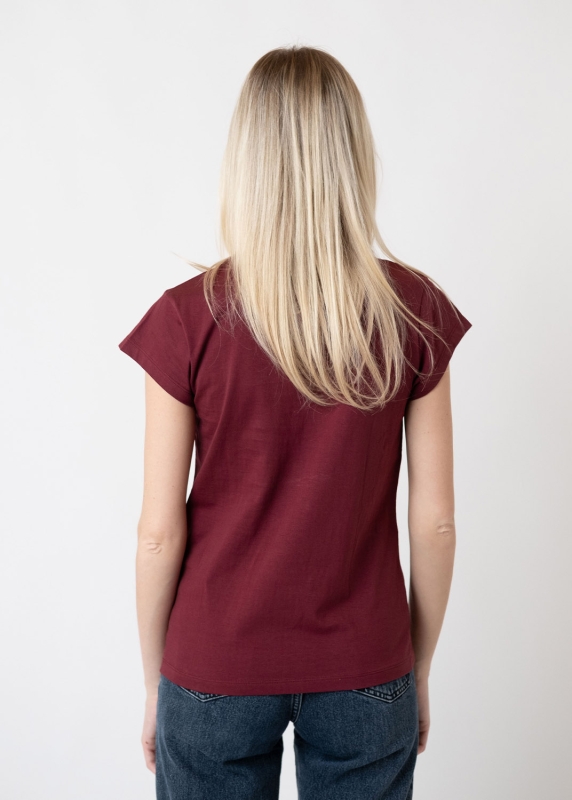 T-Shirt "Pippi Langstrumpf" - weinrot