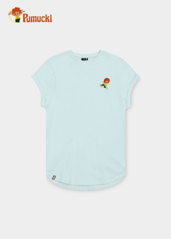 T-Shirt "Pumuckl" - hellblau, Damen