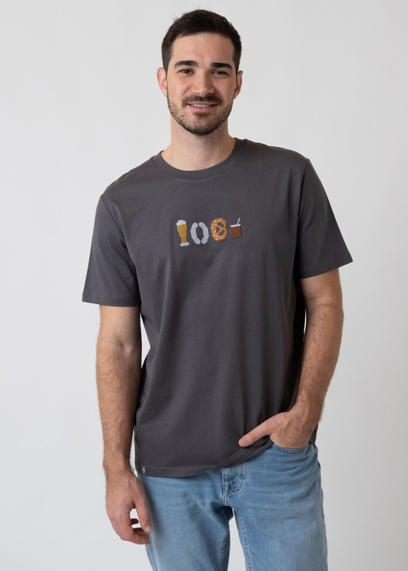 T-Shirt "Weißwurschtfrühstück" - anthrazit