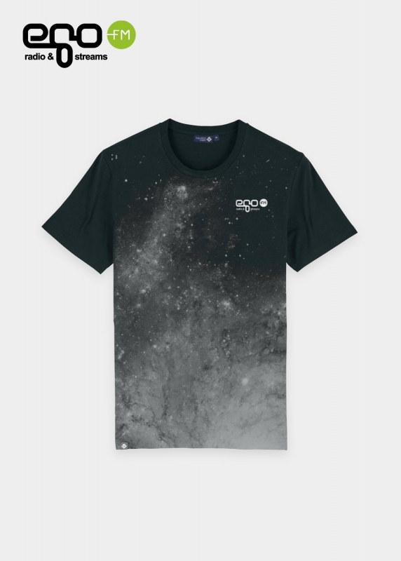 T-Shirt "egoFM" - Galaxyprint, unisex