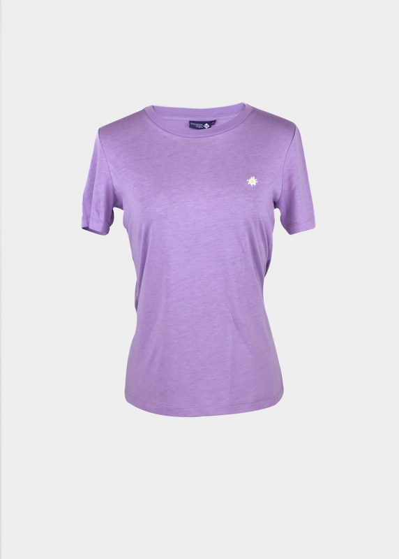 T-Shirt "Edelweiß Sommerfrische" - lavendel (Damen)