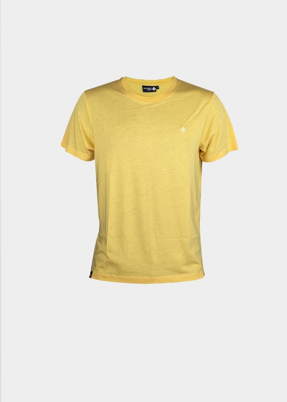 T-Shirt "Edelweiß Sommerfrische" - sonnengelb