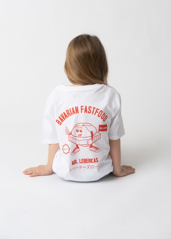 T-Shirt "Bavarian Fastfood" - weiß (Kinder)
