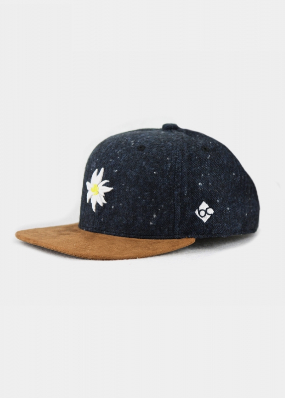 "Edelweiß Flanell" - blau (Snapback)