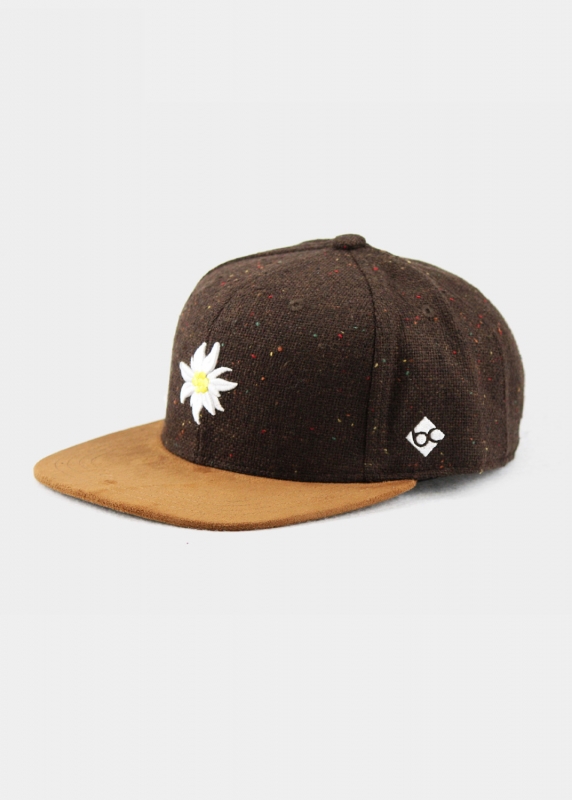 "Edelweiß Flanell" - braun (Snapback)