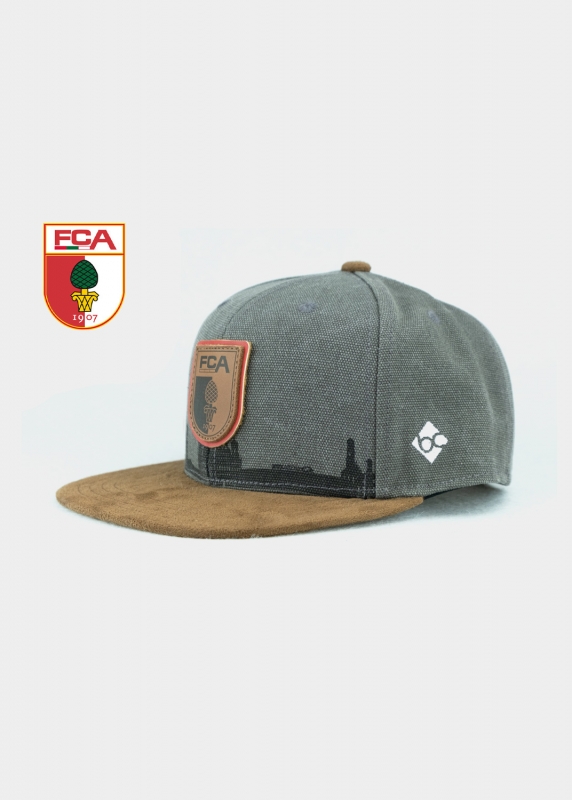 "FC Augsburg" - dunkelgrau (Snapback)