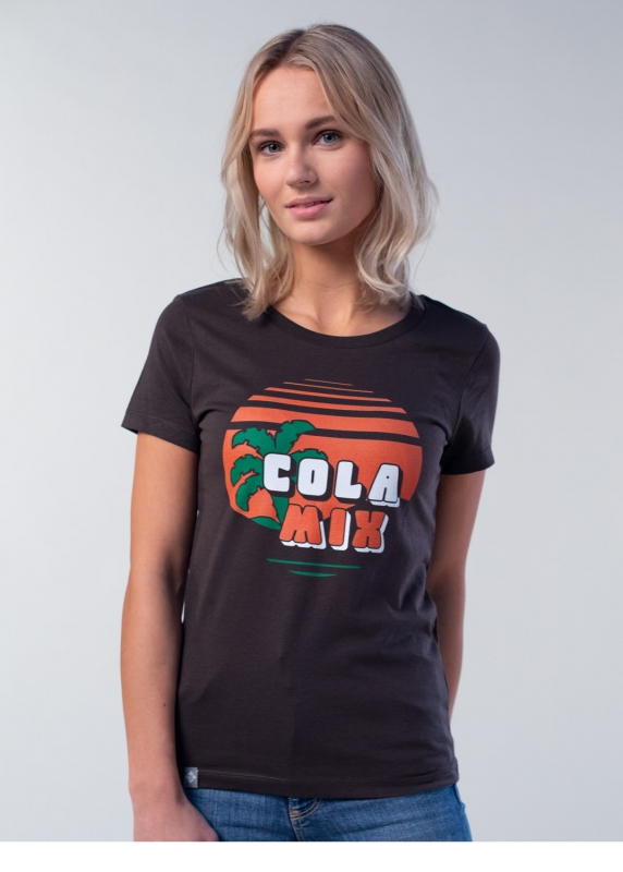 T-Shirt "Flötzinger Cola Mix" - braun, Damen