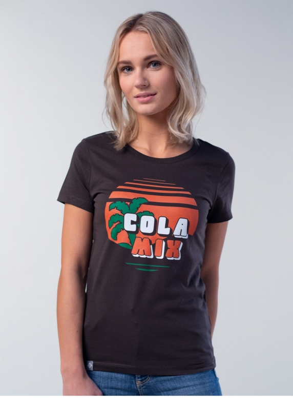 T-Shirt "Flötzinger Cola Mix" - braun, Damen