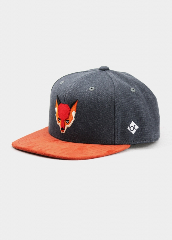 "Waldfuchs" - dunkelgrau (Snapback)