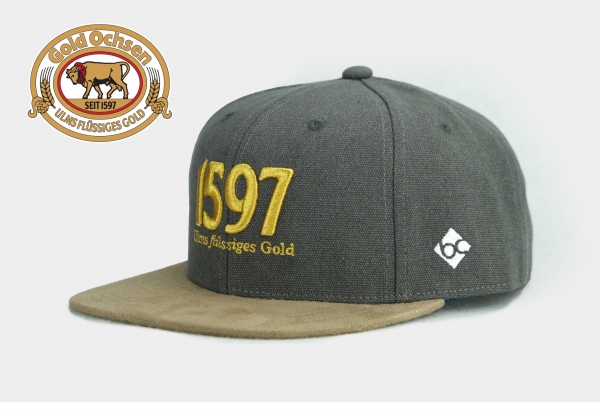 "Gold Ochsen: 1597" - graubeige (Snapback)