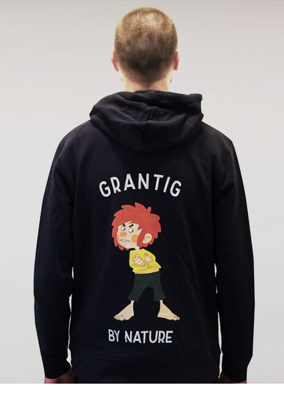 Hoodie "Grantig by nature" - dunkelblau