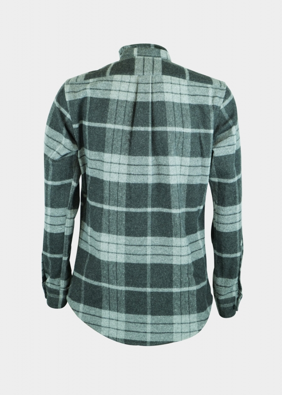 Flanell-Hemd "Edelweiß" - grau